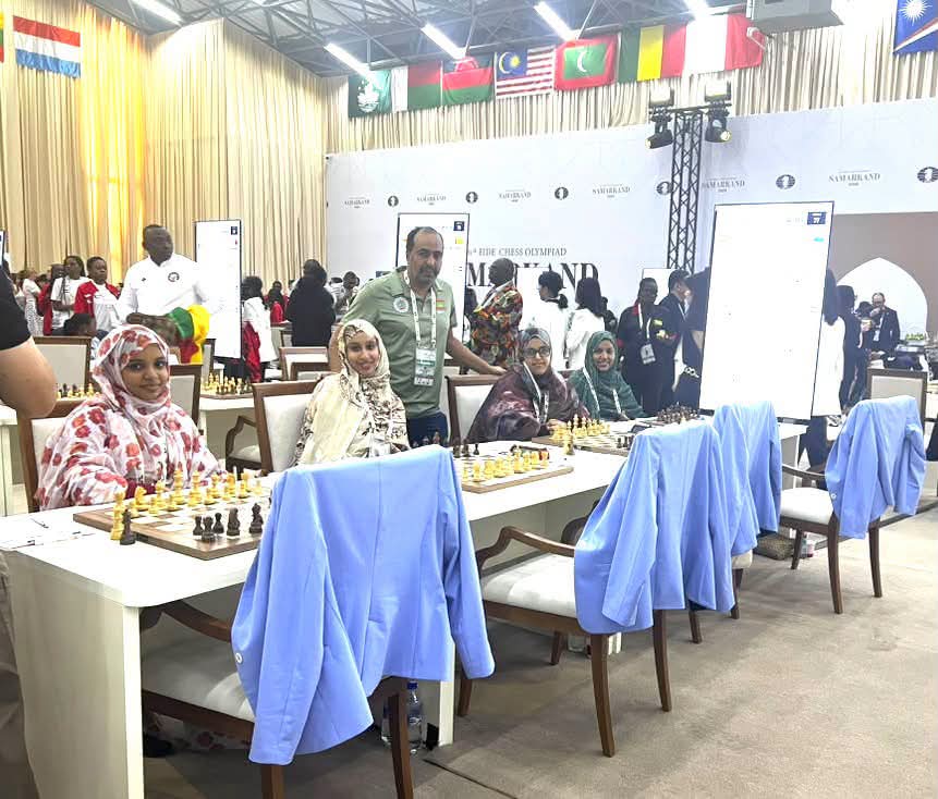 سيدات موريتانيا يحققن الفوز في أولمبياد الشطرنج بسبمرقند