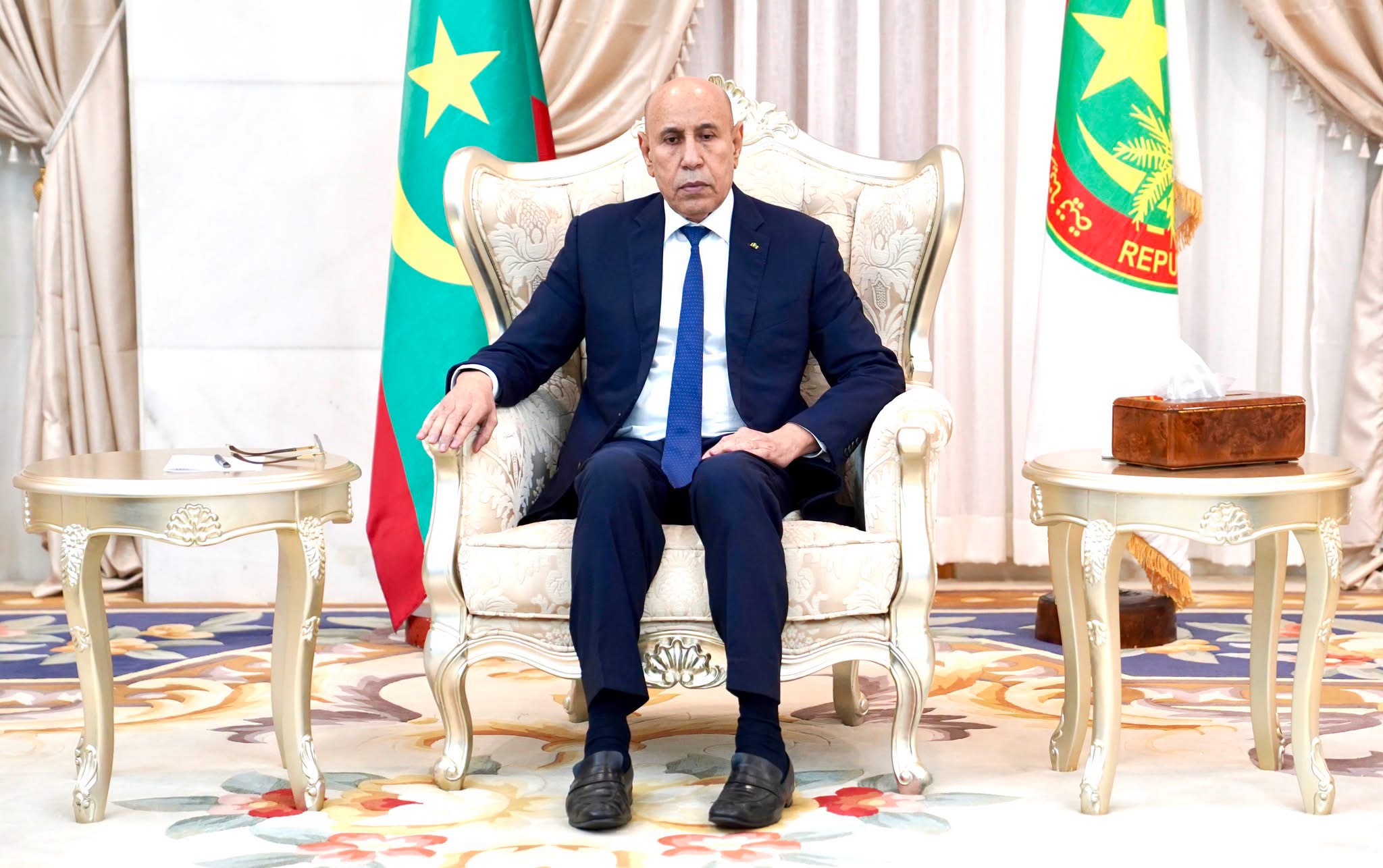الغزواني يستقبل الوزير الأول ورئيس لجنة التحقيق في حريقي محطتي التحويل الكهربائي